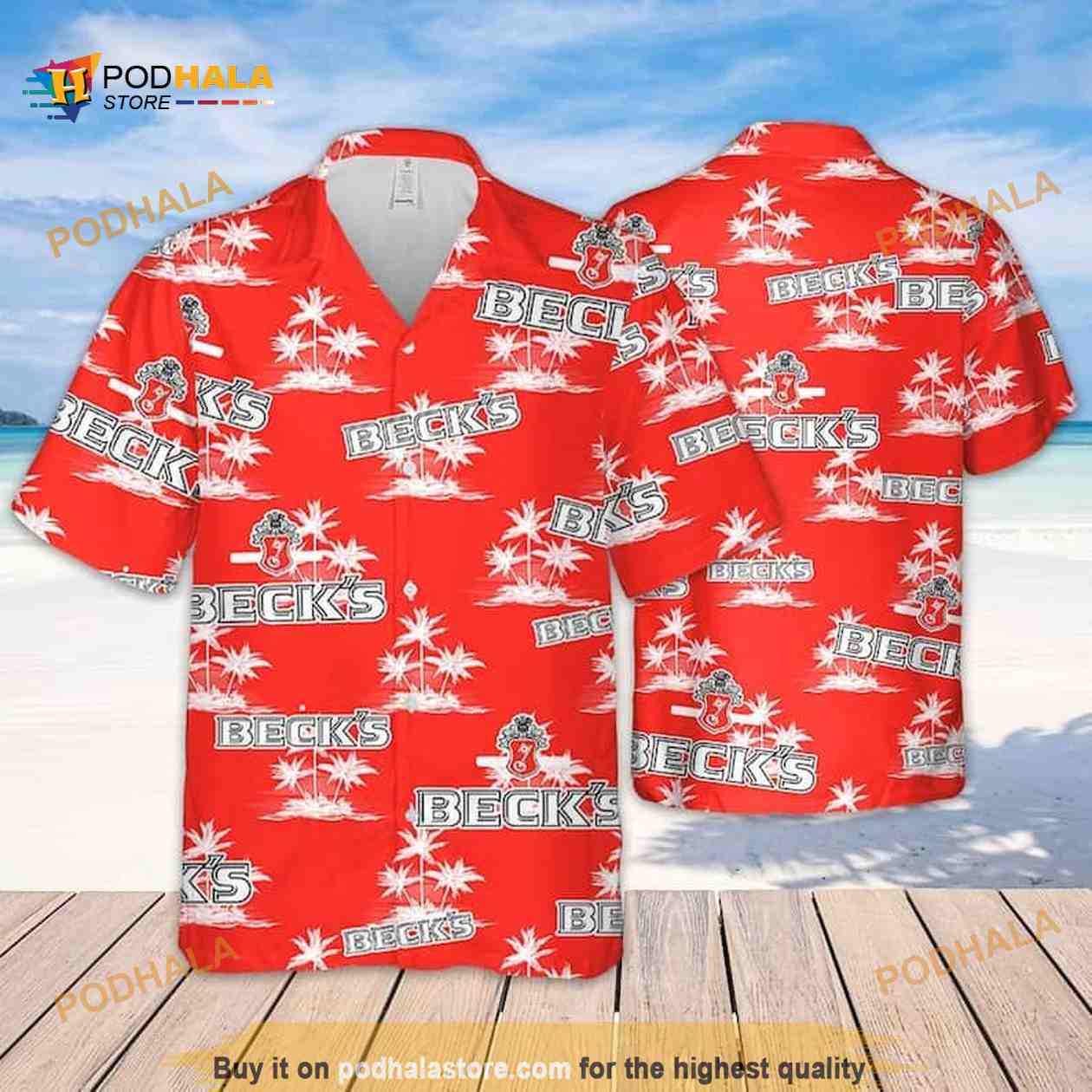 Beck’s Beer Funny Hawaiian Shirt Island Pattern Beach Lovers Gift Beck’s Beer Funny Hawaiian Shirt Island Pattern Beach Lovers Gift