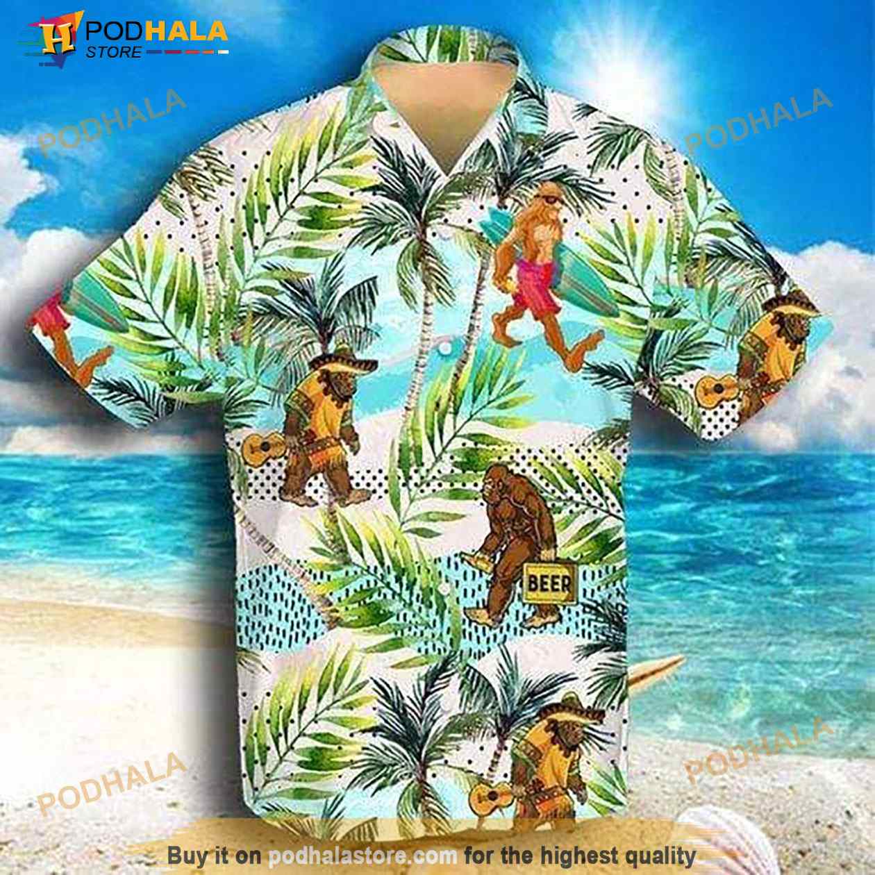 Bigfoot Activities Camping Hawaiian Shirt Bigfoot Activities Camping Hawaiian Shirt