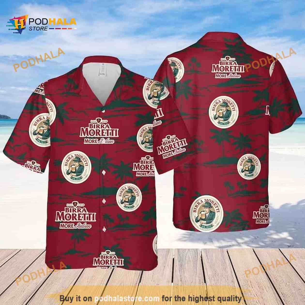 Birra Moretti Beer Funny Hawaiian Shirt Father’s Day Gift For Beach Lovers Birra Moretti Beer Funny Hawaiian Shirt Father’s Day Gift For Beach Lovers