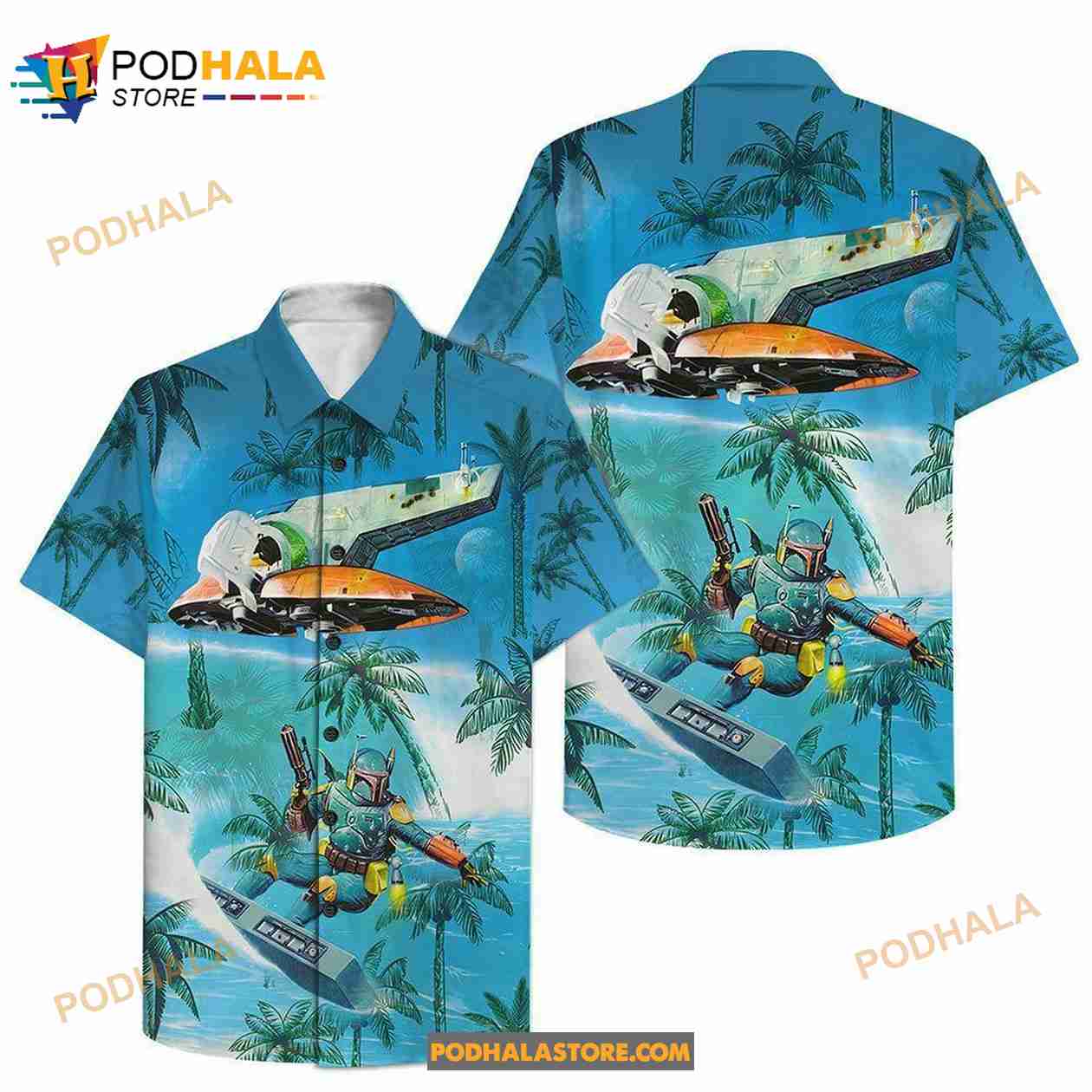 Boba Fett Dalori Surfing Star Wars Unisex Summer Hawaiian Shirt Boba Fett Dalori Surfing Star Wars Unisex Summer Hawaiian Shirt