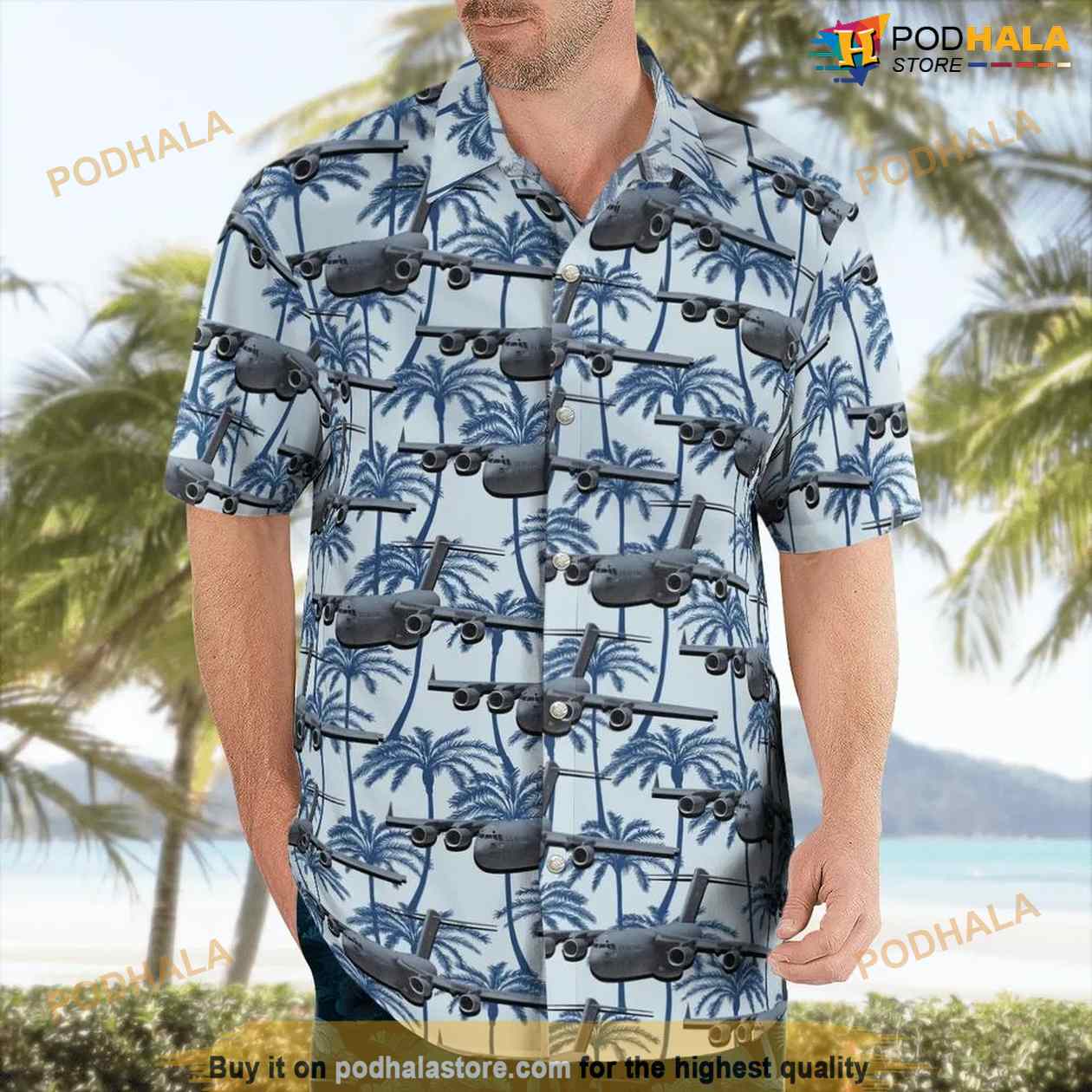 Boeing C-17 Globemaster Iii Hawaiian Shirt For Men And Women Boeing C-17 Globemaster Iii Hawaiian Shirt For Men And Women