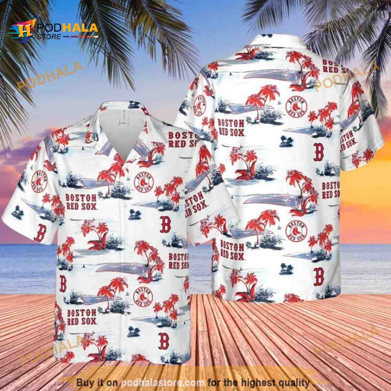 Boston Red Sox MLB Hawaiian Shirt Boston Red Sox MLB Hawaiian Shirt