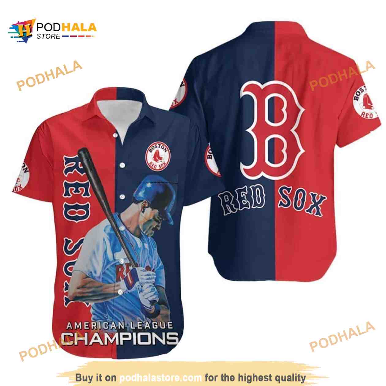 Boston Red Sox MLB Hawaiian Shirt Boston Red Sox MLB Hawaiian Shirt