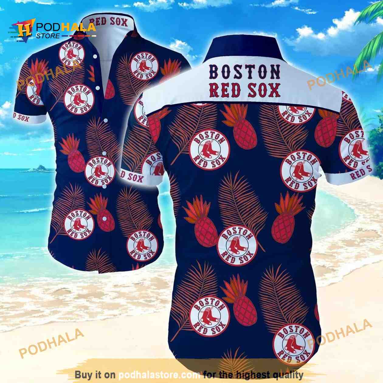 Boston Red Sox MLB Hawaiian Shirt Boston Red Sox MLB Hawaiian Shirt
