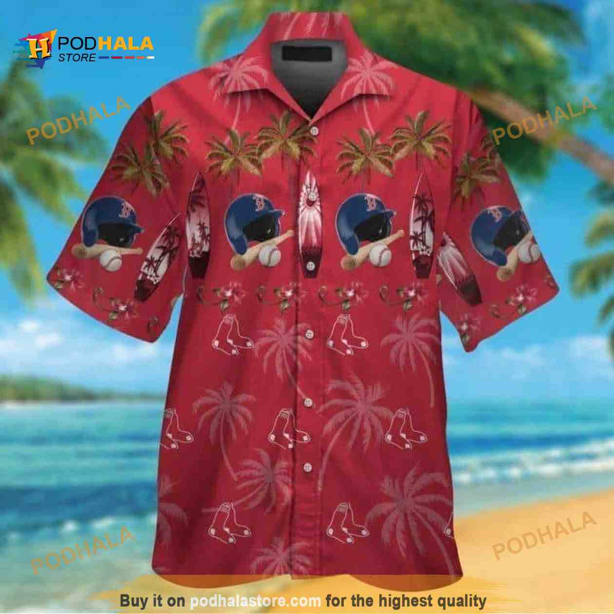 Boston Red Sox MLB Hawaiian Shirt Boston Red Sox MLB Hawaiian Shirt