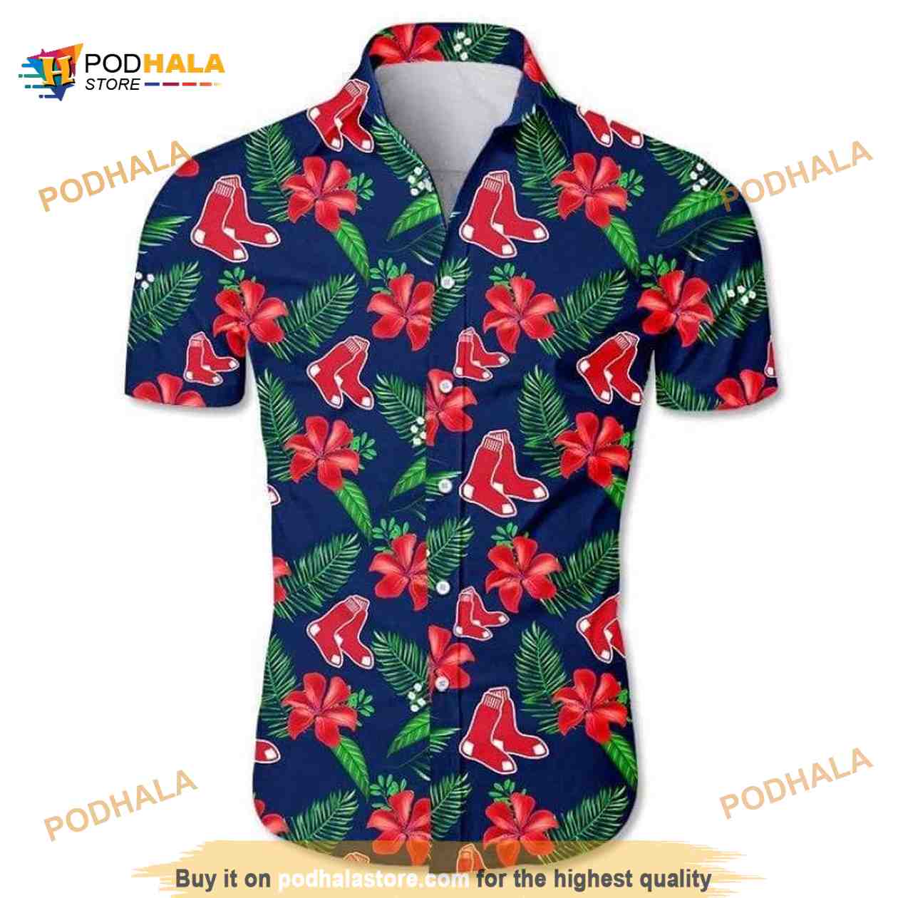 Boston Red Sox MLB Hawaiian Shirt Boston Red Sox MLB Hawaiian Shirt