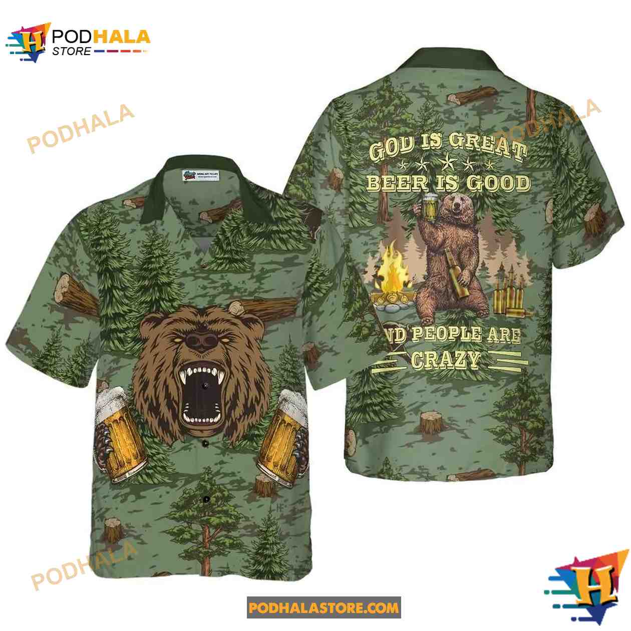 Camping Beer Hawaiian Shirt Camping Beer Hawaiian Shirt