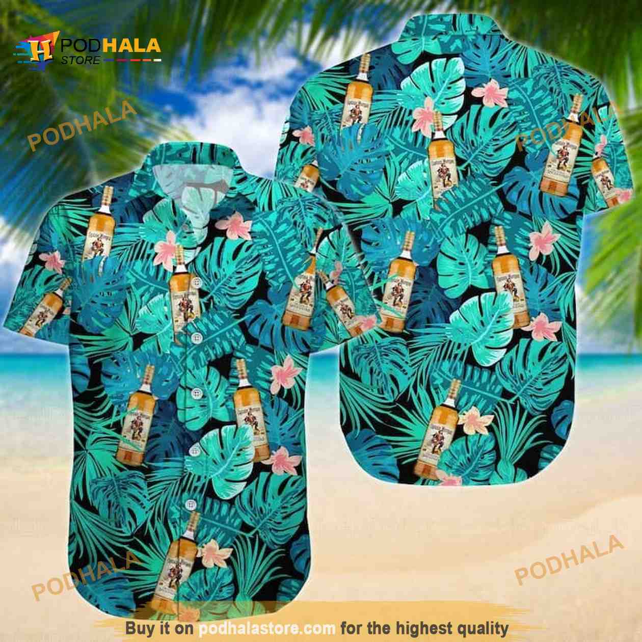 Captain Morgan Hawaiian Shirt Captain Morgan Hawaiian Shirt