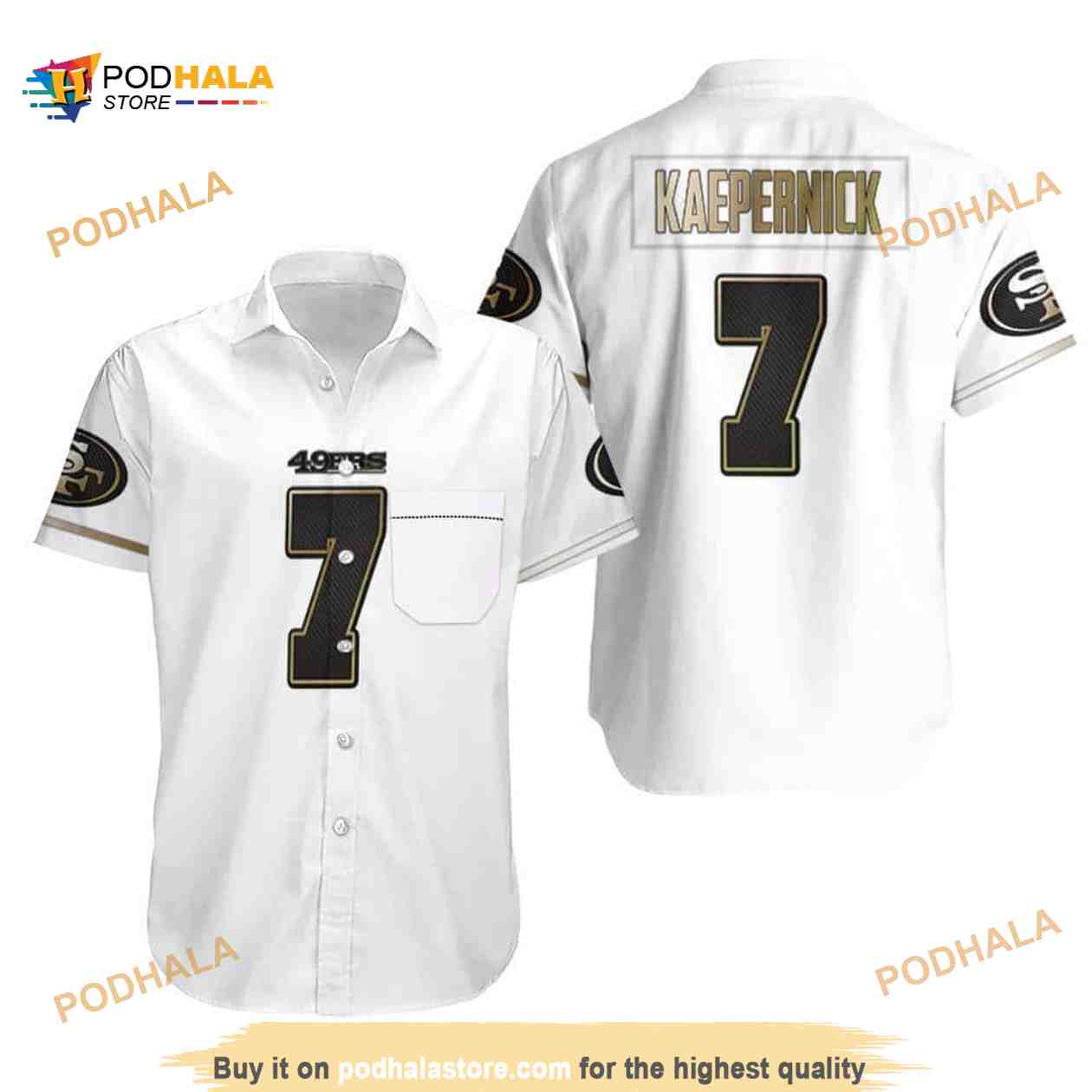 Colin Kaepernick 7 NFL San Francisco 49ers Funny Hawaiian Shirt Colin Kaepernick 7 NFL San Francisco 49ers Funny Hawaiian Shirt