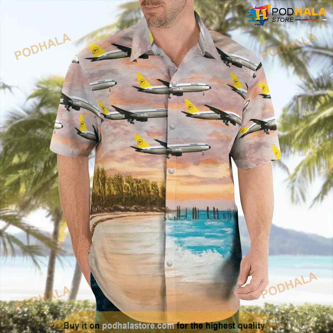 Condor Flugdienst Boeing 767-31b-er Hawaiian Shirt Outfit Condor Flugdienst Boeing 767-31b-er Hawaiian Shirt Outfit
