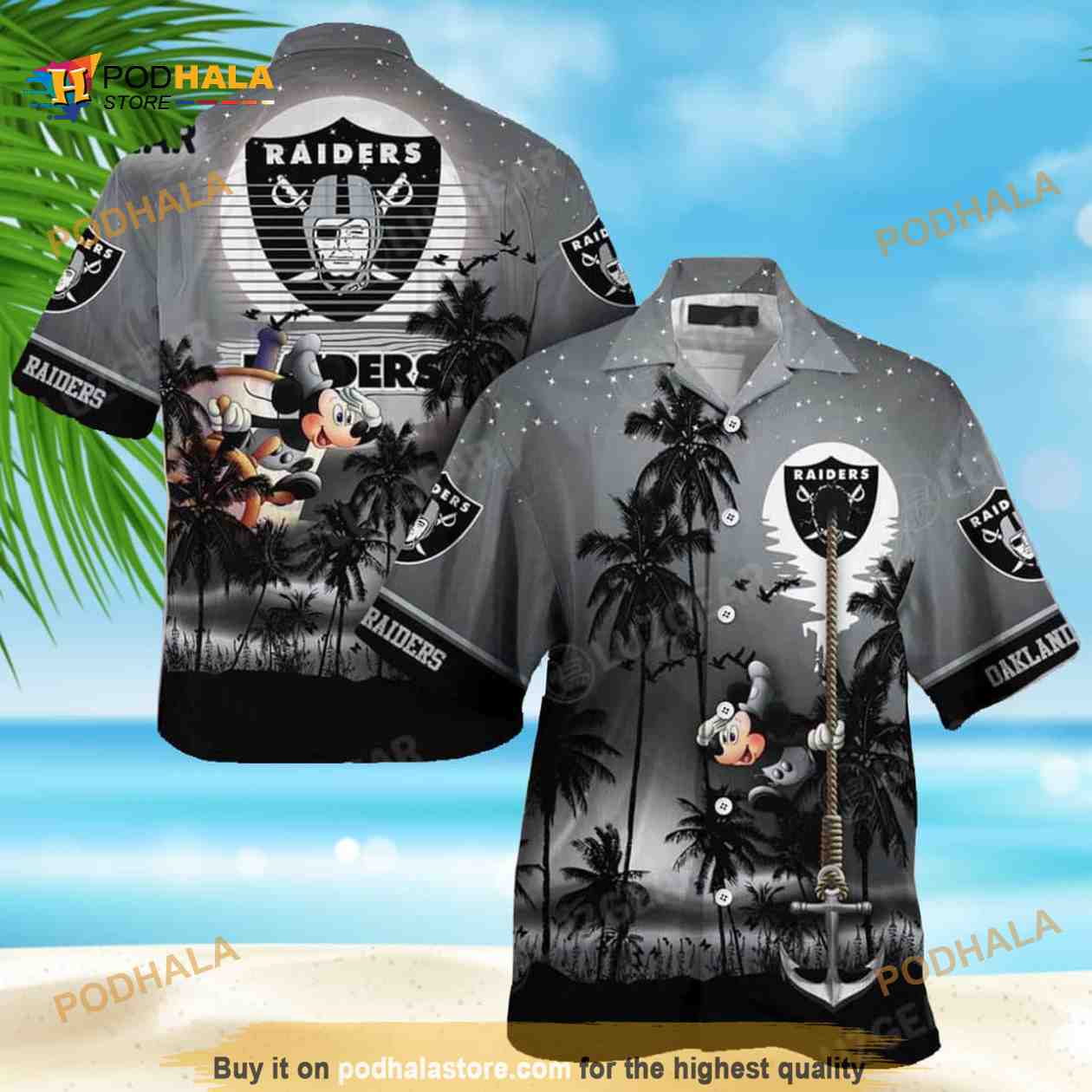 Cool Disney Mickey Mouse Las Vegas Raiders Hawaiian Shirt Cool Disney Mickey Mouse Las Vegas Raiders Hawaiian Shirt