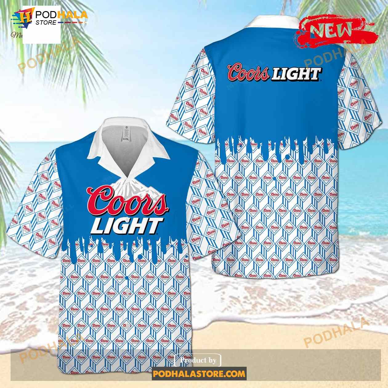 Coors Light Hot Luxury Blue Design Funny Hawaiian Shirt Coors Light Hot Luxury Blue Design Funny Hawaiian Shirt