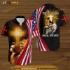 Cross Lion American Flag Biker This Is How I Social Distance Hawaiian Shirt