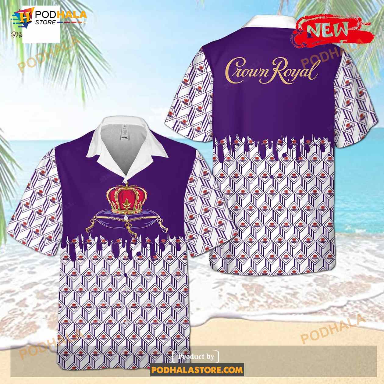 Crown Royal Hot Luxury Purple Design Funny Hawaiian Shirt Crown Royal Hot Luxury Purple Design Funny Hawaiian Shirt