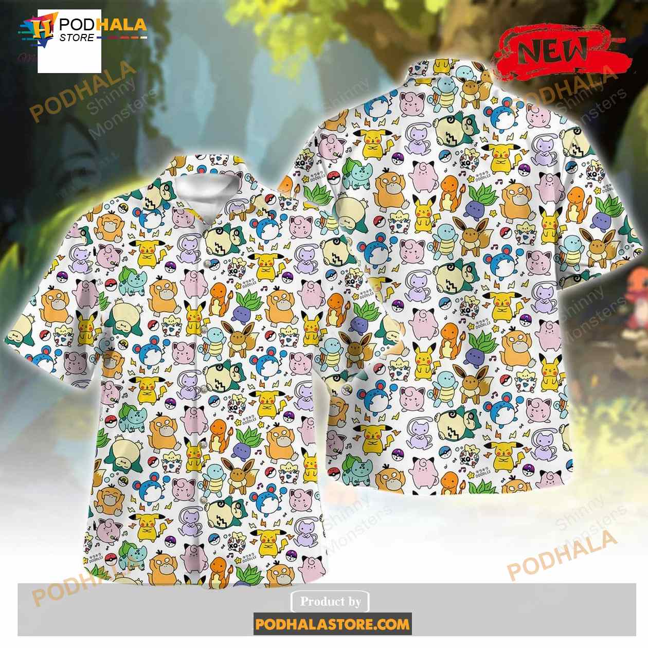 Cute Poke Pattern For Enjoy Summer Funny Hawaiian Shirt Cute Poke Pattern For Enjoy Summer Funny Hawaiian Shirt