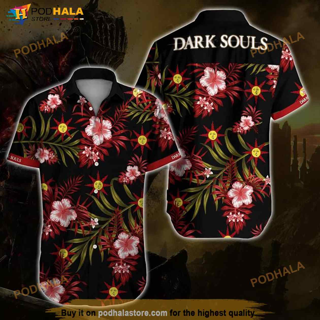 Dark Souls Hawaiian Shirt Dark Souls Hawaiian Shirt