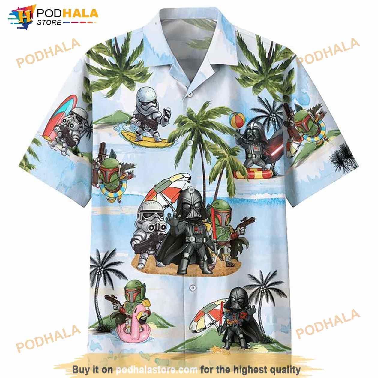Darth Vader Star Wars Summer Vacation Print Hawaiian Shirt Darth Vader Star Wars Summer Vacation Print Hawaiian Shirt