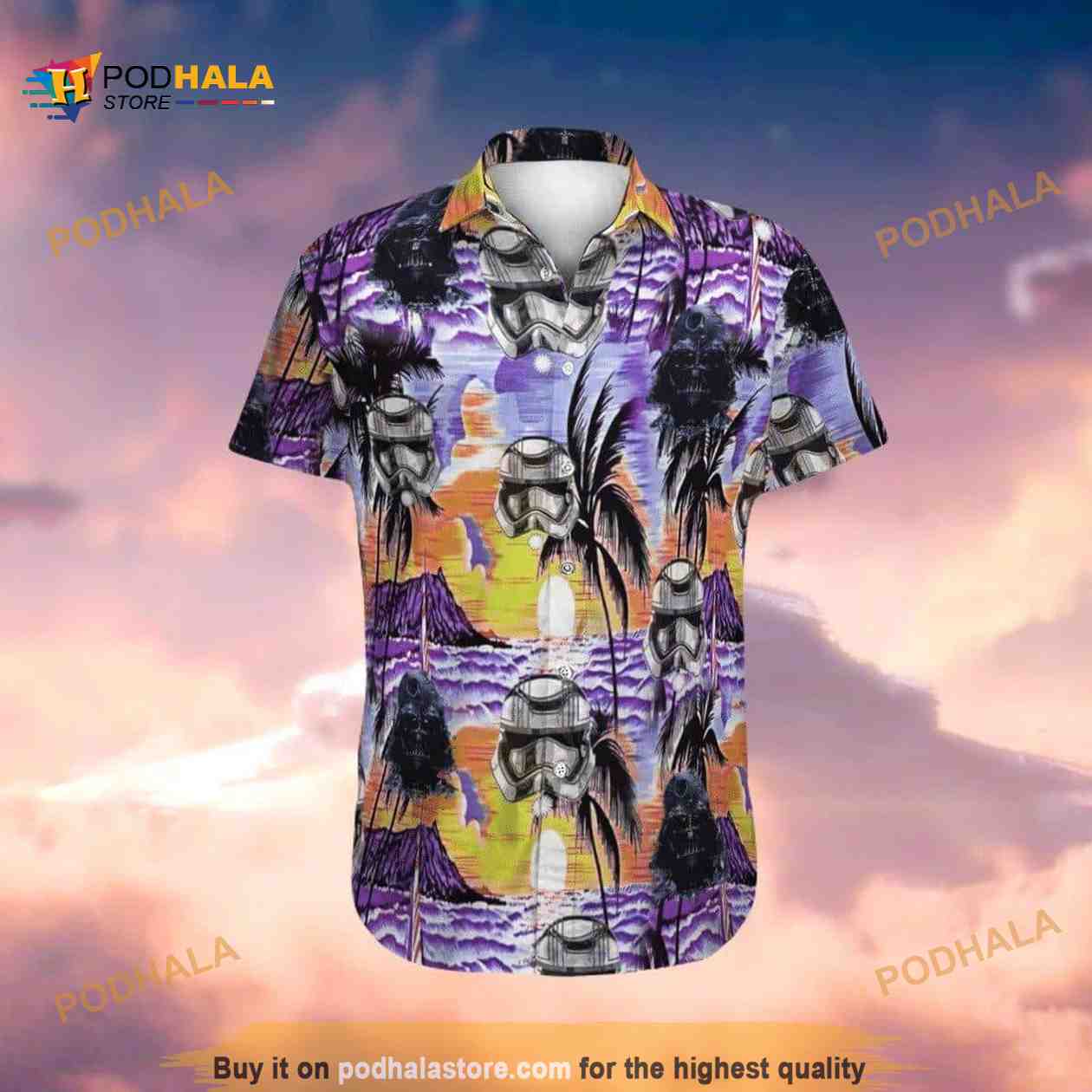 Darth Vader & Stormtrooper Star Wars Funny Hawaiian Shirt Darth Vader & Stormtrooper Star Wars Funny Hawaiian Shirt