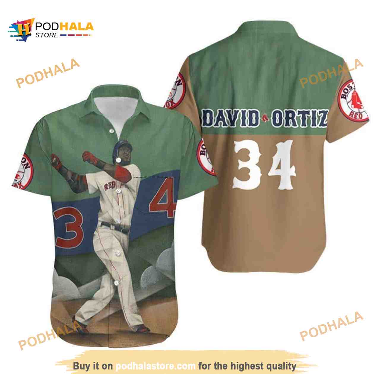 David Ortiz 34 Boston Red Sox Funny Hawaiian Shirt Gift For Sports Lovers David Ortiz 34 Boston Red Sox Funny Hawaiian Shirt Gift For Sports Lovers