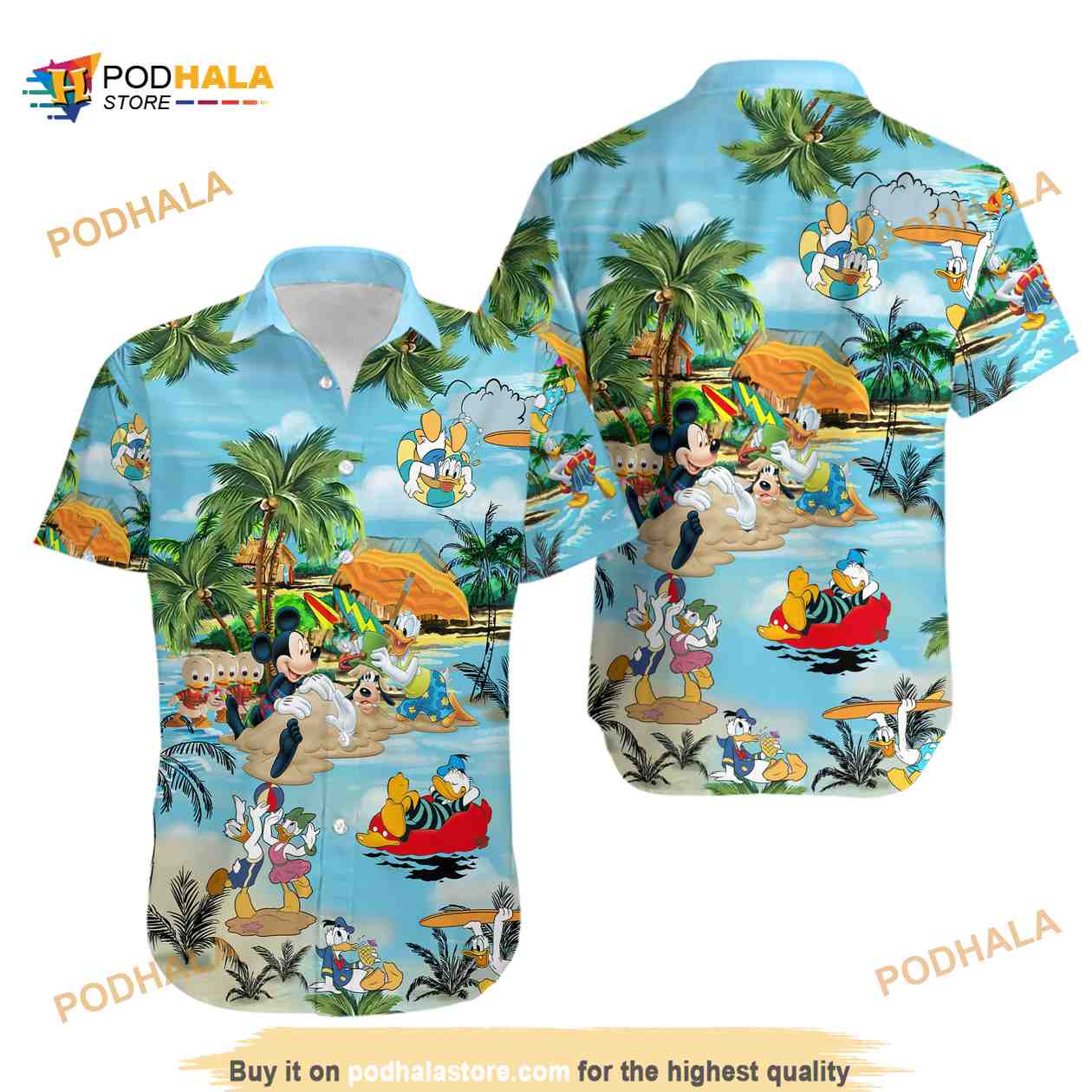 Disney Donald Duck Summer Vacation Hawaiian Shirt Disney Donald Duck Summer Vacation Hawaiian Shirt