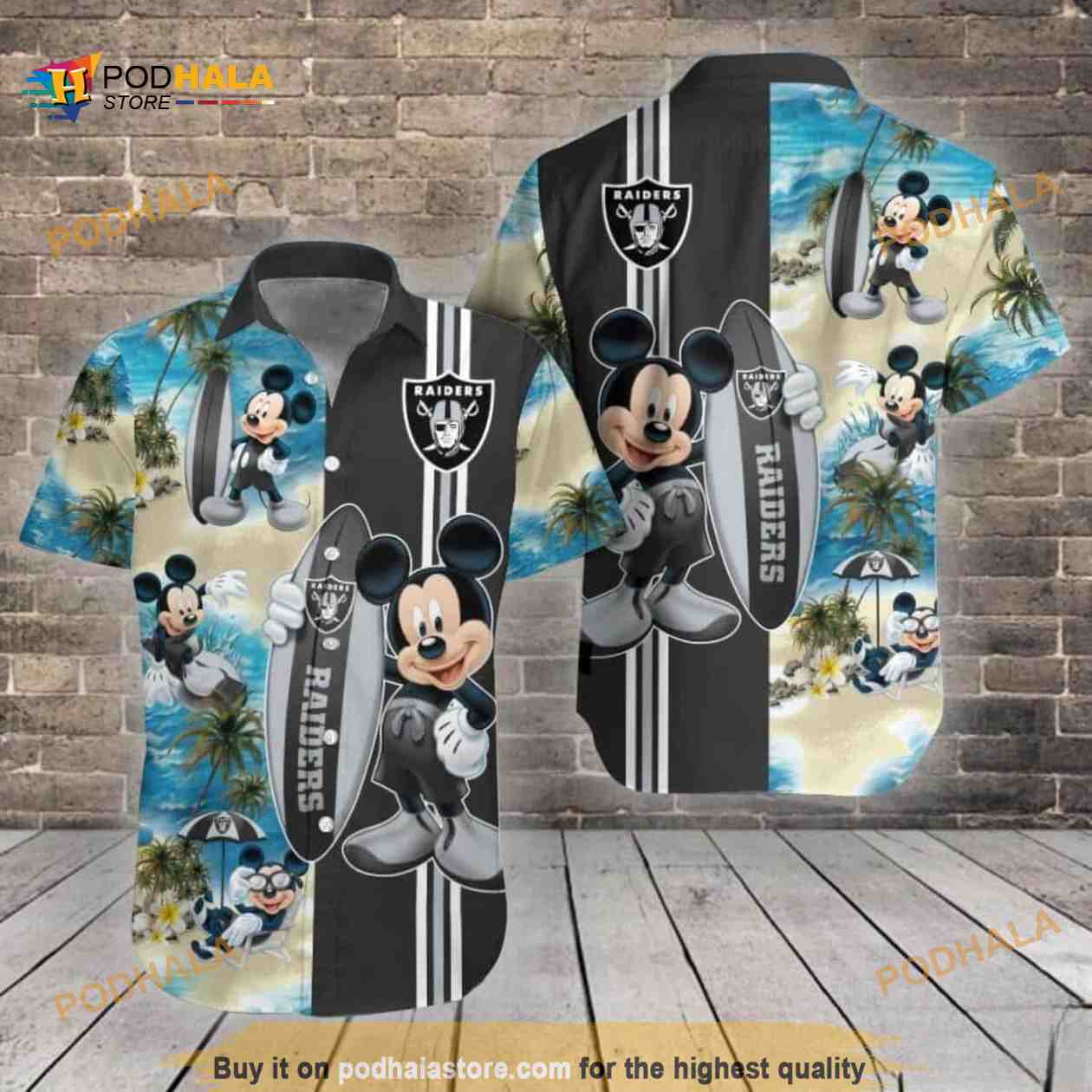Disney Hawaiian Shirt Mickey Mouse Surfing Las Vegas Raiders Disney Hawaiian Shirt Mickey Mouse Surfing Las Vegas Raiders