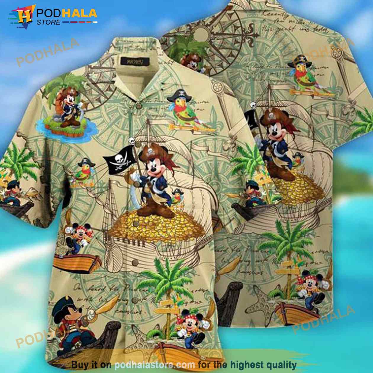 Disney Mickey Mouse Hawaiian Shirt Disney Mickey Mouse Hawaiian Shirt