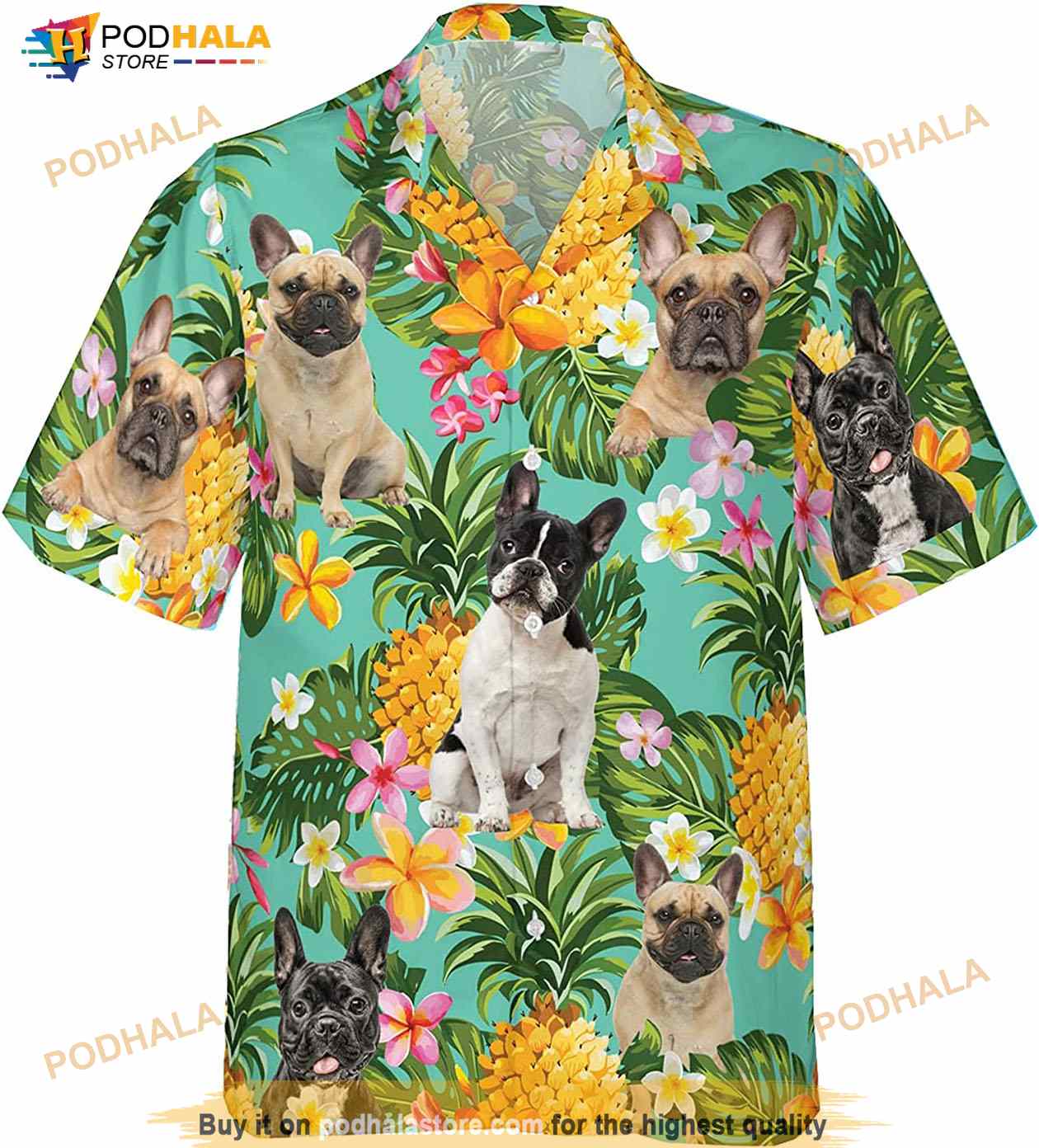 Dog Lovers Pugs French Pitbull Pet Hawaiian Shirt Dog Lovers Pugs French Pitbull Pet Hawaiian Shirt