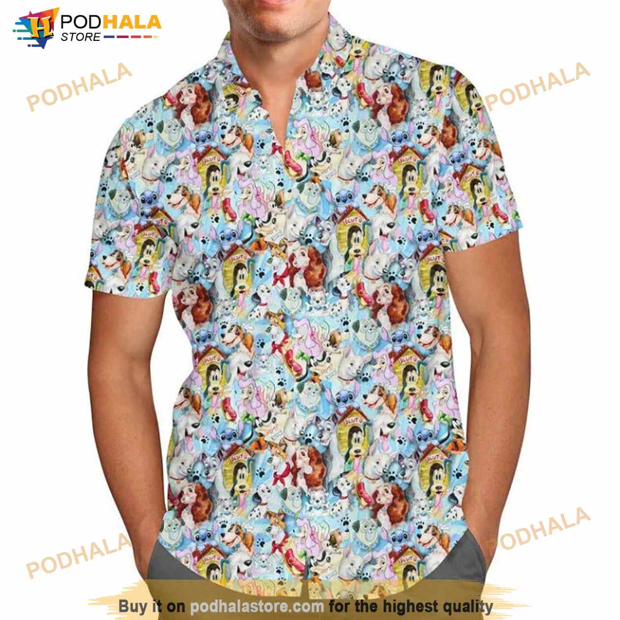 Dogs Of Disney Hawaiian Shirt Dogs Of Disney Hawaiian Shirt