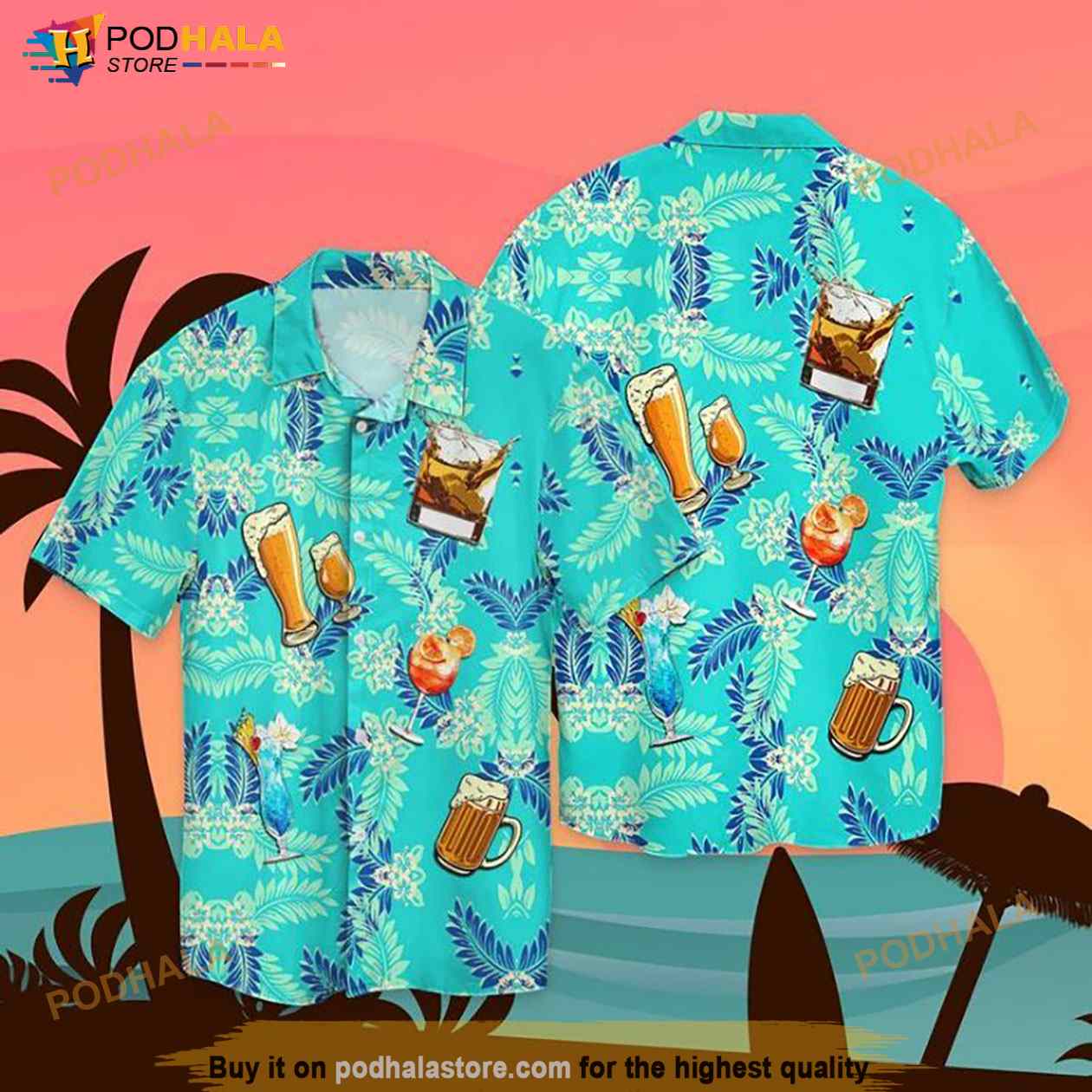 Drink Summer Hawaiian Shirt Drink Summer Hawaiian Shirt