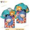 Eeyore Donkey Red Flower On The Green Funny Hawaiian Shirt