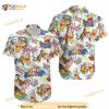 Funny Hawaiian Shirt For Men Bear The Pooh Piglet And Friend Happy Colorful