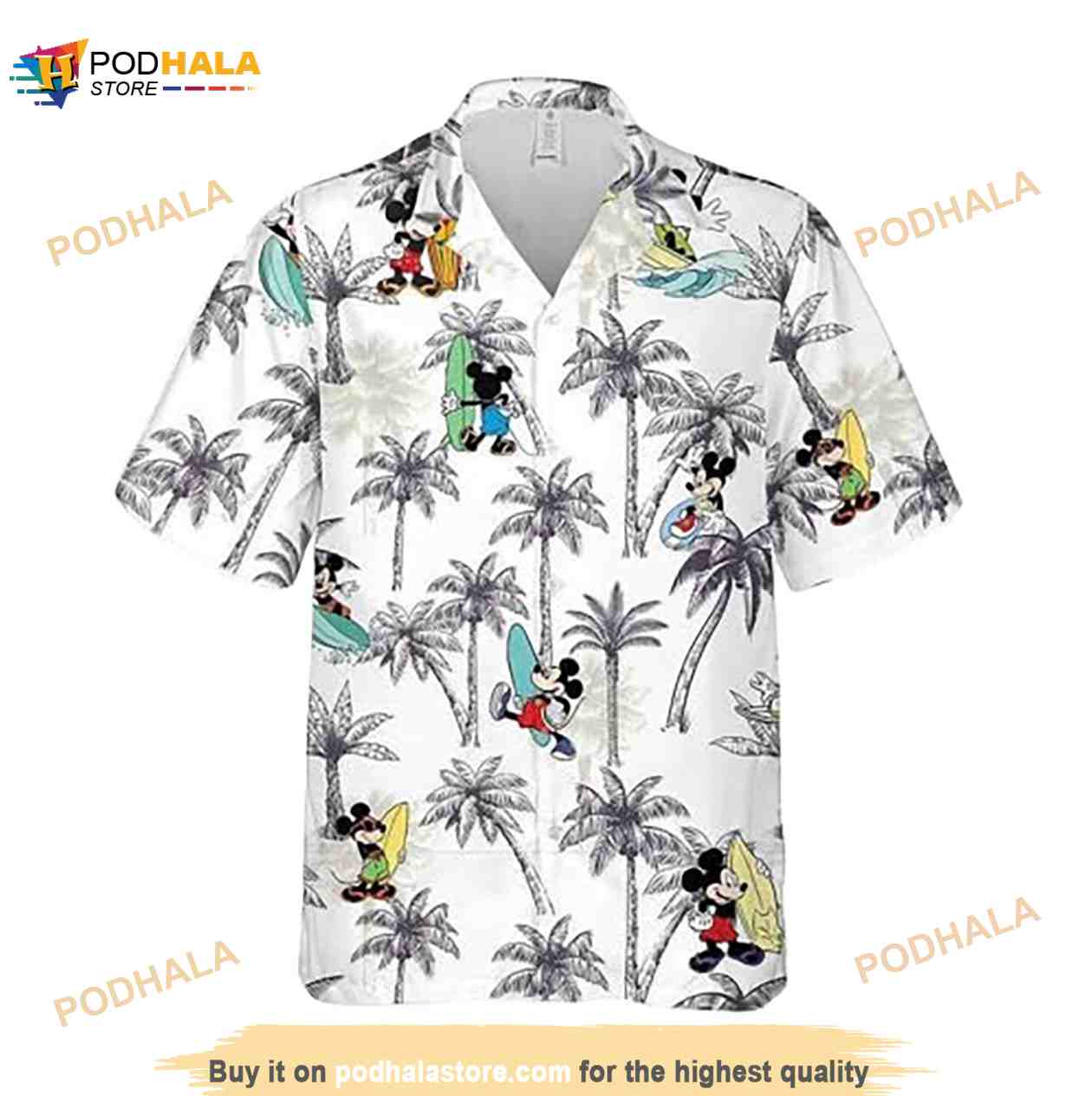 Funny Hawaiian Shirt For Men Mickey Mouse Coconut Funny Hawaiian Shirt For Men Mickey Mouse Coconut