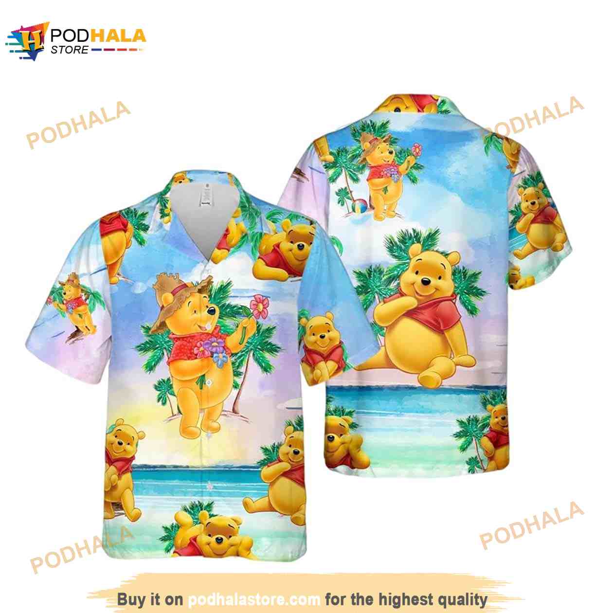 Funny Hawaiian Shirt For Men Pool Bear Surfing Red Flower Funny Hawaiian Shirt For Men Pool Bear Surfing Red Flower