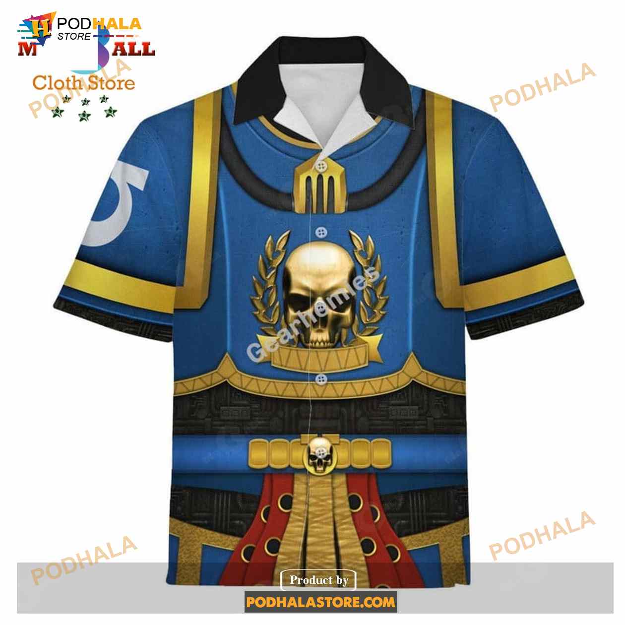 Gearhomies Unisex Funny Hawaiian Shirt Terminator Armour Grimnar 3D Costumes Gearhomies Unisex Funny Hawaiian Shirt Terminator Armour Grimnar 3D Costumes