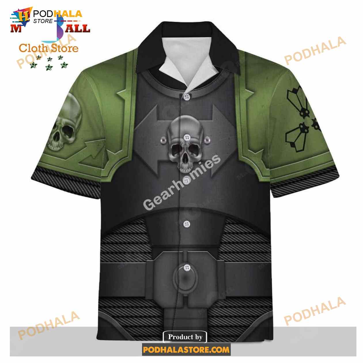 Gearhomies Unisex Funny Hawaiian Shirt The Purge Warband Colour Scheme 3D Costumes Gearhomies Unisex Funny Hawaiian Shirt The Purge Warband Colour Scheme 3D Costumes