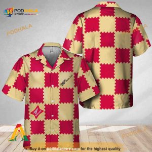 Gingham Miller High Life Funny Hawaiian Shirt