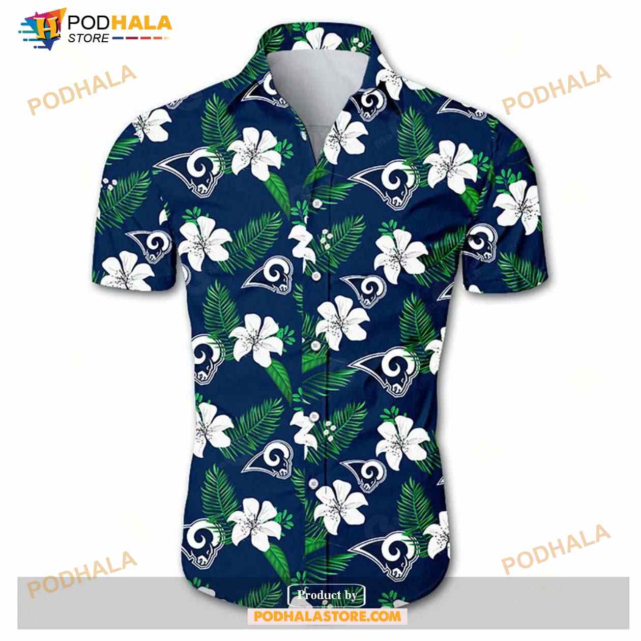 Great Los Angeles Rams Funny Hawaiian Shirt Gift For Fans Great Los Angeles Rams Funny Hawaiian Shirt Gift For Fans