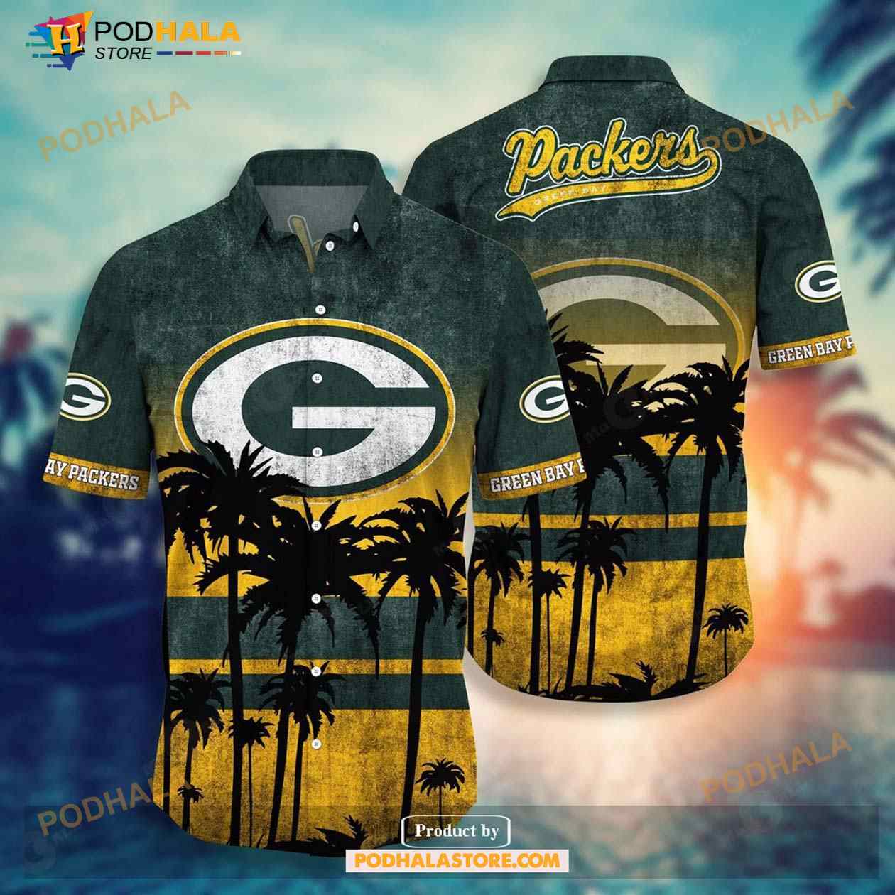 Green Bay Packers NFL Hawaii Shirt Short Style Hot Trending Summer Collection Green Bay Packers NFL Hawaii Shirt Short Style Hot Trending Summer Collection