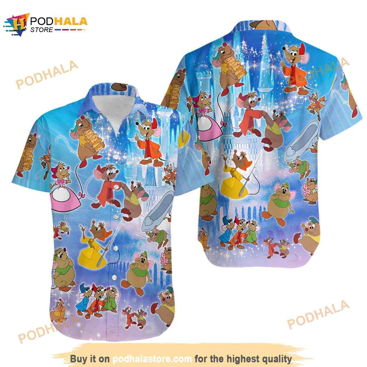 Gus-gus Funny Hawaiian Shirt Disney Cinde Funny Hawaiian Shirt Gus-gus Funny Hawaiian Shirt Disney Cinde Funny Hawaiian Shirt