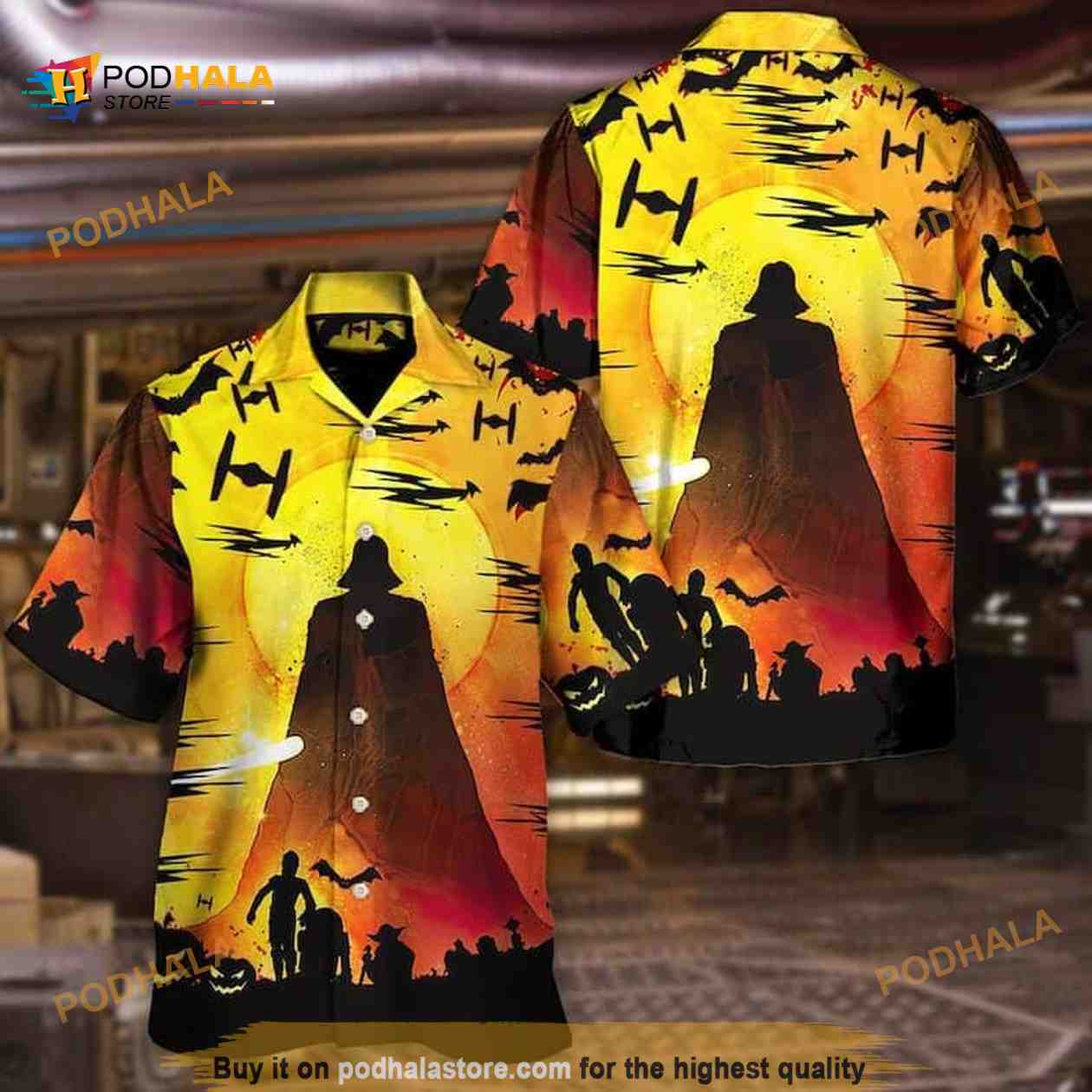 Halloween Aloha Star Wars Darth Vader Funny Hawaiian Shirt Halloween Aloha Star Wars Darth Vader Funny Hawaiian Shirt