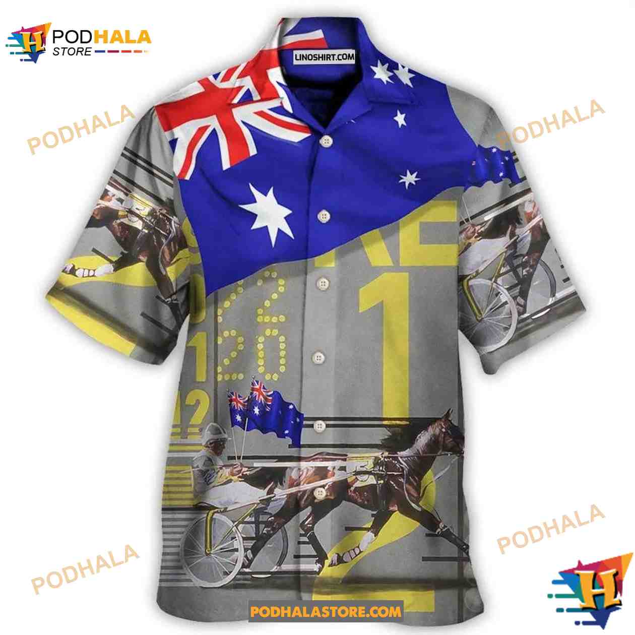 Harness Racing Horse Australia Vibe Hawaiian Shirt Harness Racing Horse Australia Vibe Hawaiian Shirt