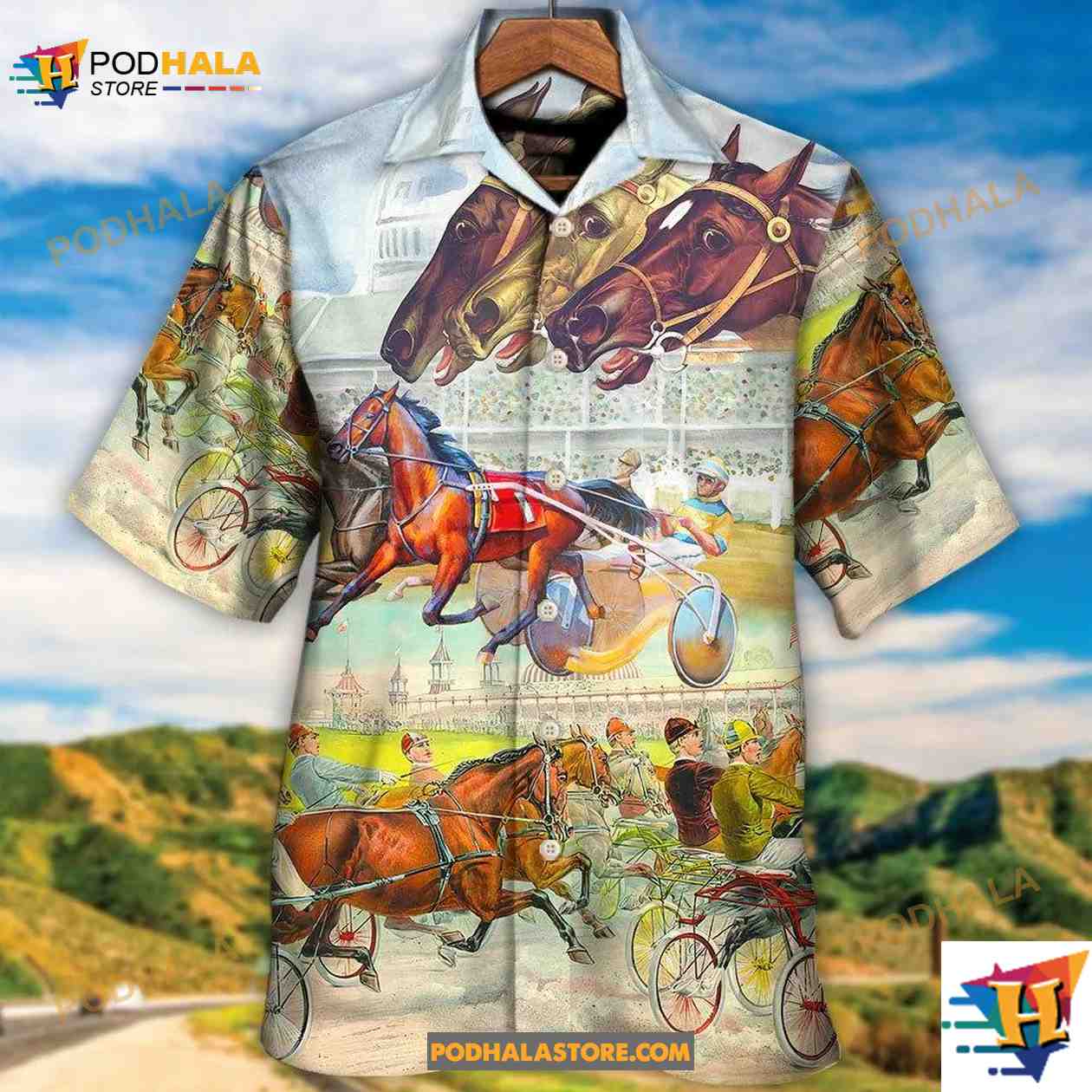 Harness Racing Horse Racing Horse Lover So Cool Hawaiian Shirt Harness Racing Horse Racing Horse Lover So Cool Hawaiian Shirt