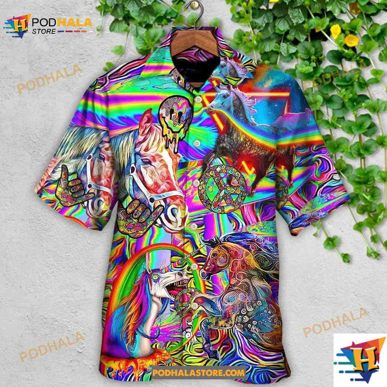 Hippie Horse Run For You Hawaiian Shirt Hippie Horse Run For You Hawaiian Shirt