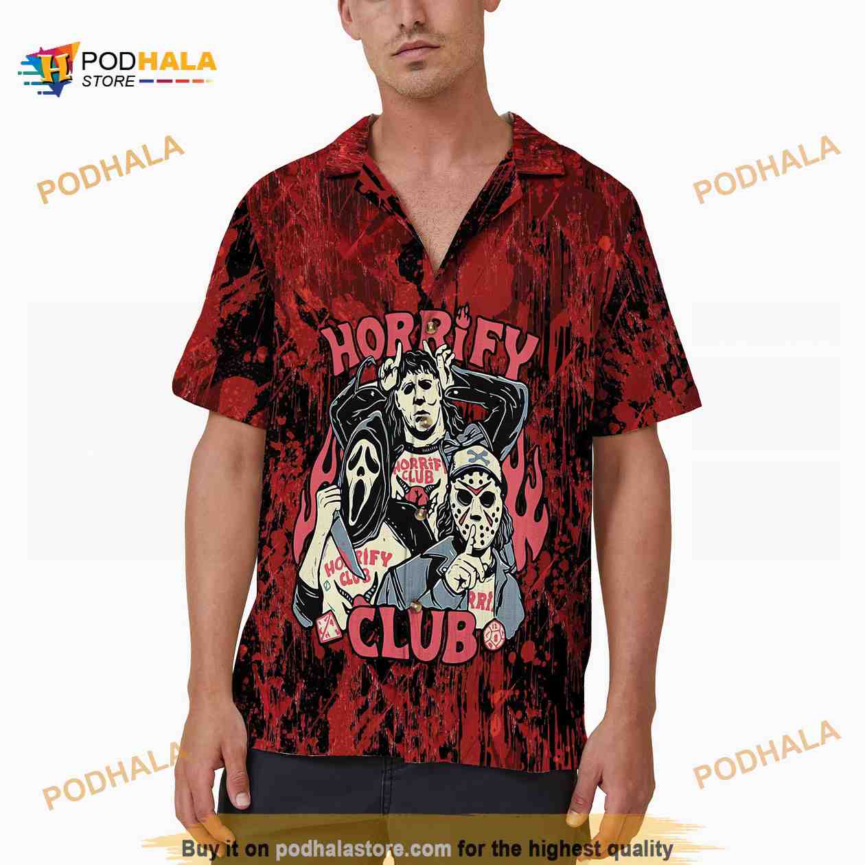 Horror Characters Horrify Club Halloween Horror Movie Halloween Hawaiian Shirt Horror Characters Horrify Club Halloween Horror Movie Halloween Hawaiian Shirt
