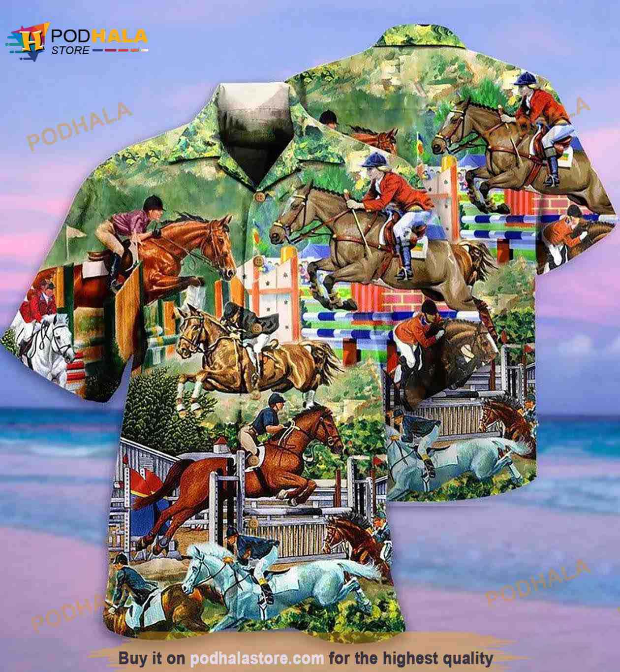 Horse And Human Hawaiian Shirt Horse And Human Hawaiian Shirt