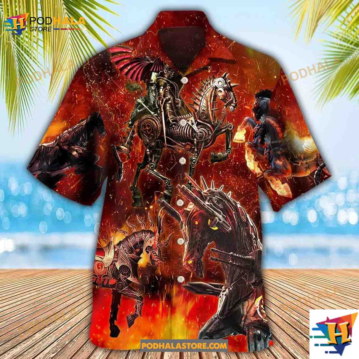 Horse Knight Horse Armor Hawaiian Shirt Horse Knight Horse Armor Hawaiian Shirt