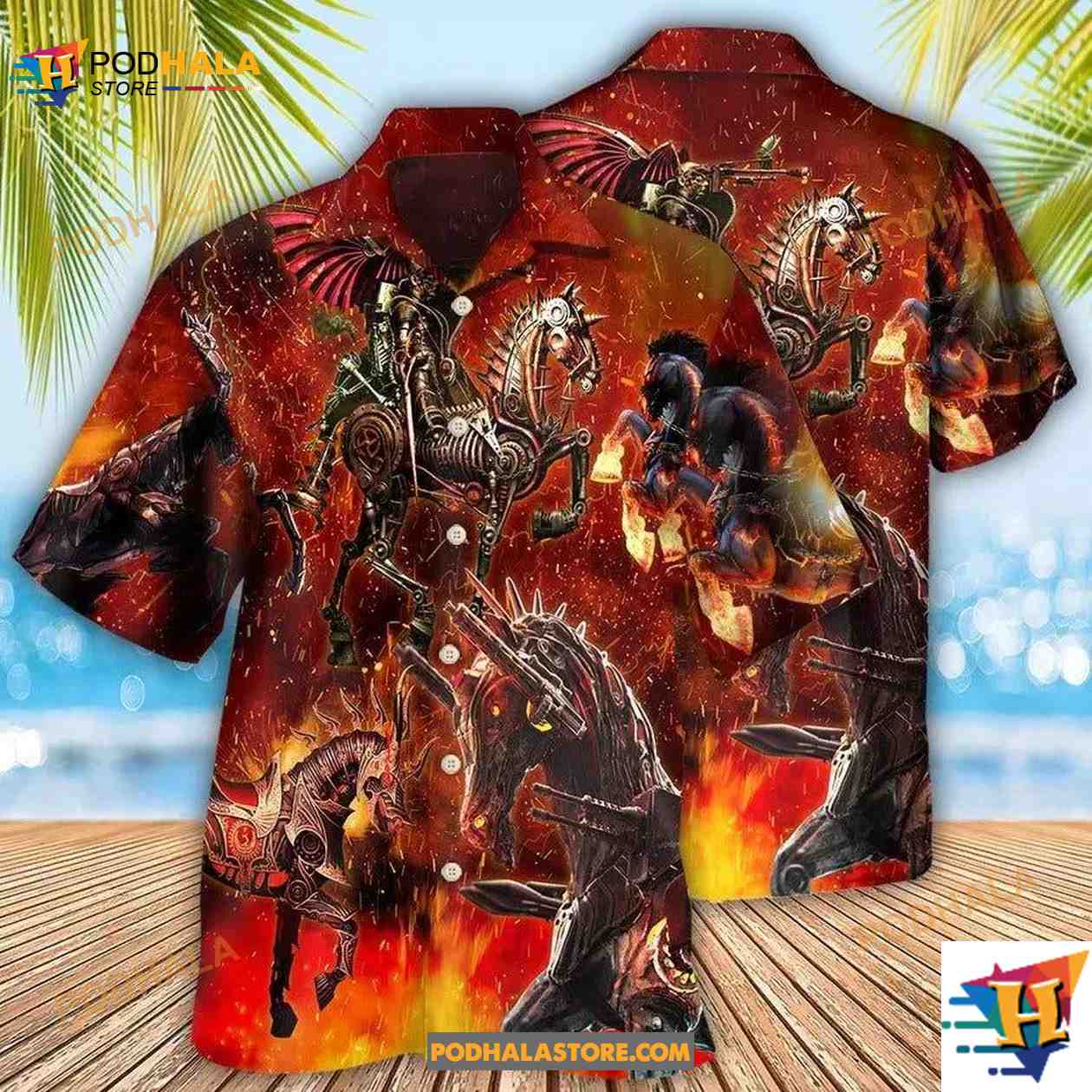 Horse Knight Horse Armor Hawaiian Shirt Horse Knight Horse Armor Hawaiian Shirt