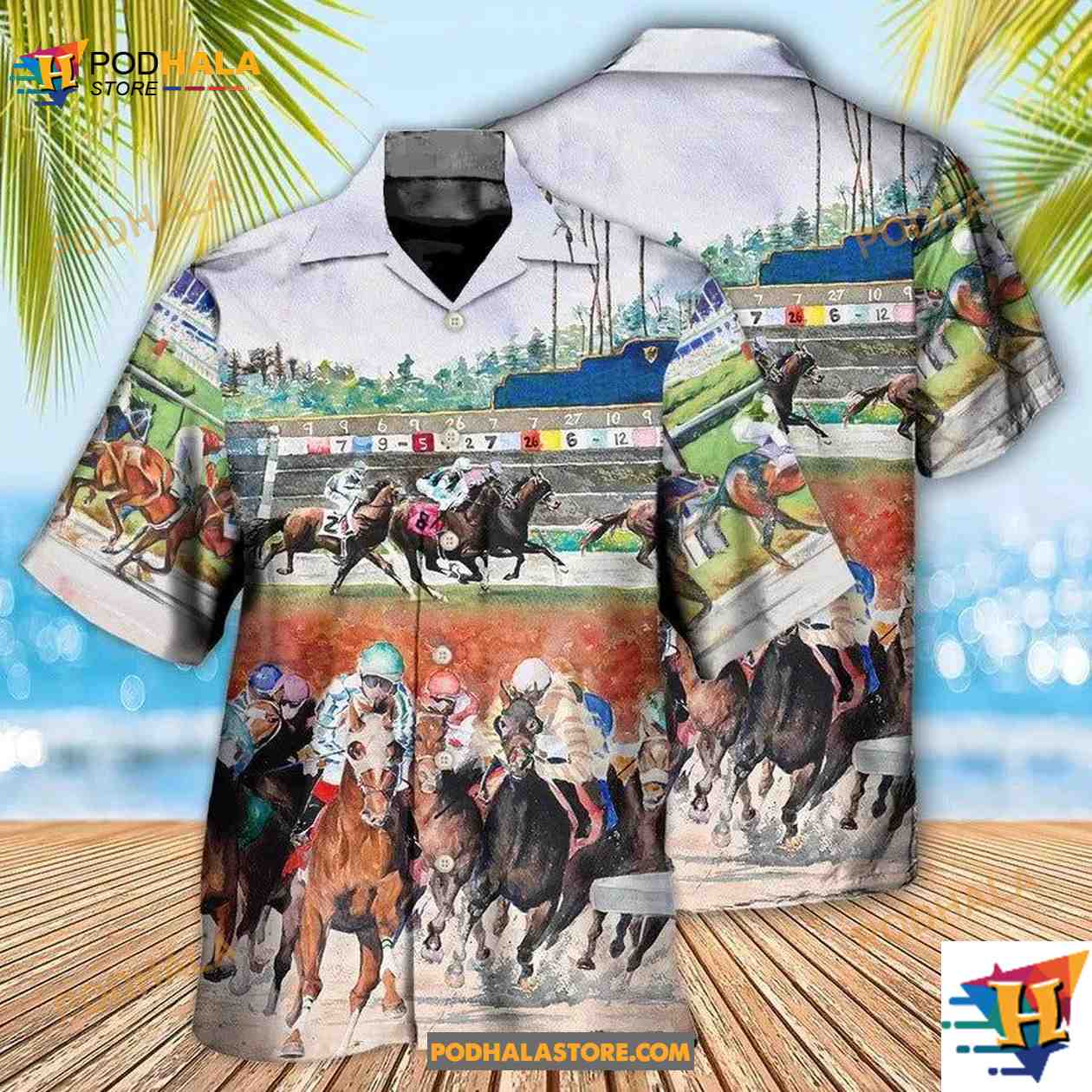 Horse Racing Wild Power Hawaiian Shirt Horse Racing Wild Power Hawaiian Shirt