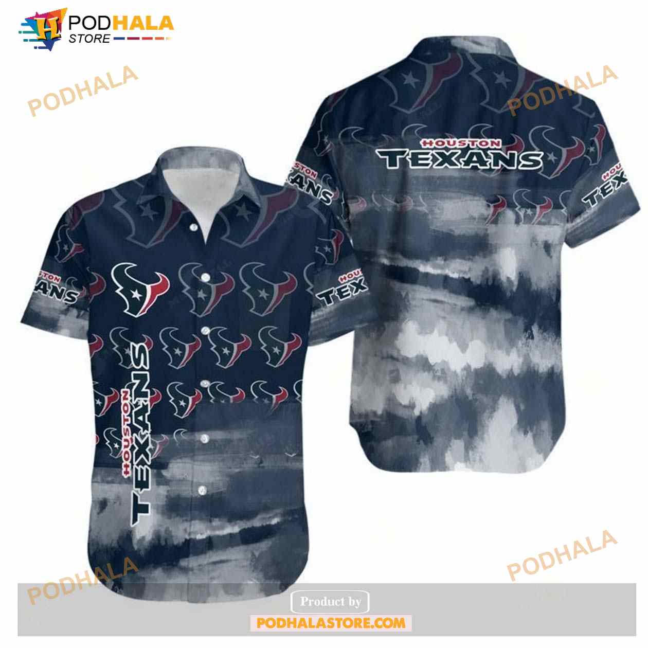 Houston Texans NFL Gift For Fan Hawaiian Graphic Print Short Sleeve Shirt Houston Texans NFL Gift For Fan Hawaiian Graphic Print Short Sleeve Shirt