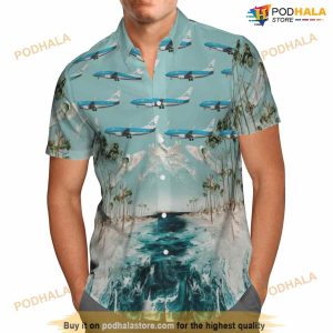 Klm Royal Dutch Airlines Boeing 737-700 Hawaiian Shirt